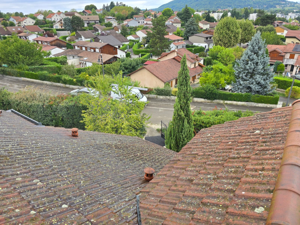 Démoussage de toiture en tuiles à Voiron en Isère